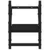 Vidaxl Estantes De Pared Con Barras 2 Unidades Negro 20x25x30 Cm