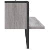 Vidaxl Estante De Pared Con Barra Gris Sonoma 100x25x30 Cm