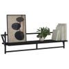 Vidaxl Estantes De Pared Con Barras 2 Unidades Negro 100x25x30 Cm