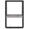 Vidaxl Estante De Pared Con Barra Gris Sonoma 20x25x30 Cm