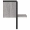 Vidaxl Estante De Pared Con Barra Gris Sonoma 20x25x30 Cm