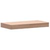 Vidaxl Estante De Pared Madera Maciza De Haya 40x20x4 Cm Marrón