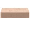 Vidaxl Estante De Pared Madera Maciza De Haya 40x20x4 Cm Marrón