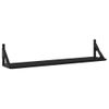 Vidaxl Estantes De Pared 2 Uds Madera Ingeniería Negro 80x15x15,5 Cm