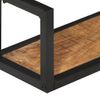 Vidaxl Estantes De Pared 2 Uds Madera Maciza Mango Hierro 110x17x17 Cm Marrón