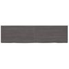 Vidaxl Estante Pared Madera Roble Tratada Marrón Oscuro 220x60x(2-6)cm