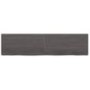 Vidaxl Estante Pared Madera Roble Tratada Marrón Oscuro 160x40x(2-6)cm