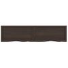 Vidaxl Estante Pared Madera Roble Tratada Marrón Oscuro 160x40x(2-6)cm