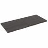 Vidaxl Estante Pared Madera Roble Tratada Marrón Oscuro 140x60x(2-4)cm