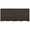 Vidaxl Estante Pared Madera Roble Tratada Marrón Oscuro 140x60x(2-4)cm