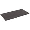 Vidaxl Estante Pared Madera Roble Tratada Marrón Oscuro 120x60x(2-4)cm