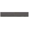 Vidaxl Estante Pared Madera Roble Tratada Marrón Oscuro 180x40x(2-4)cm