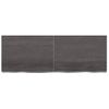 Vidaxl Estante Pared Madera Roble Tratada Marrón Oscuro 140x50x(2-6)cm