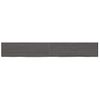 Vidaxl Estante Pared Madera Roble Tratada Marrón Oscuro 200x30x(2-4)cm