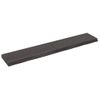 Vidaxl Estante Pared Madera Roble Tratada Marrón Oscuro 160x30x(2-6)cm