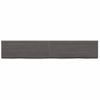 Vidaxl Estante Pared Madera Roble Tratada Marrón Oscuro 160x30x(2-6)cm