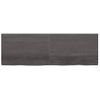 Vidaxl Estante Pared Madera Roble Tratada Marrón Oscuro 180x60x(2-6)cm