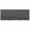 Vidaxl Estante Pared Madera Roble Tratada Marrón Oscuro 160x60x(2-4)cm