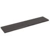 Vidaxl Estante Pared Madera Roble Tratada Marrón Oscuro 140x30x(2-4)cm