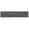 Vidaxl Estante Pared Madera Roble Tratada Marrón Oscuro 140x30x(2-4)cm