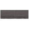 Vidaxl Estante Pared Madera Roble Tratada Marrón Oscuro 160x50x(2-4)cm