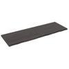 Vidaxl Estante Pared Madera Roble Tratada Marrón Oscuro 180x60x(2-4)cm