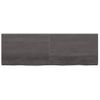 Vidaxl Estante Pared Madera Roble Tratada Marrón Oscuro 180x60x(2-4)cm