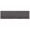 Vidaxl Estante Pared Madera Roble Tratada Marrón Oscuro 180x50x(2-4)cm