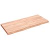 Vidaxl Estante Pared Madera Roble Tratada Marrón Claro 140x60x(2-6) Cm