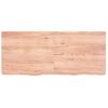 Vidaxl Estante Pared Madera Roble Tratada Marrón Claro 140x60x(2-6) Cm