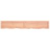 Vidaxl Estante Pared Madera Roble Tratada Marrón Claro 180x30x(2-4) Cm