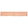 Vidaxl Estante Pared Madera Roble Tratada Marrón Claro 180x30x(2-4) Cm