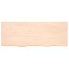 Vidaxl Estante De Pared Madera Maciza Roble Sin Tratar 160x60x(2-6) Cm Marrón