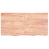 Vidaxl Estante Pared Madera Roble Tratada Marrón Claro 120x60x(2-6) Cm