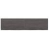 Vidaxl Estante Pared Madera Roble Tratada Marrón Oscuro 120x30x(2-6)cm