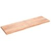 Vidaxl Estante Pared Madera Roble Tratada Marrón Claro 200x60x(2-6) Cm