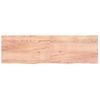 Vidaxl Estante Pared Madera Roble Tratada Marrón Claro 200x60x(2-6) Cm