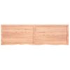 Vidaxl Estante Pared Madera Roble Tratada Marrón Claro 200x60x(2-4) Cm