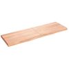 Vidaxl Estante Pared Madera Roble Tratada Marrón Claro 160x50x(2-6) Cm