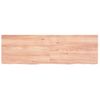 Vidaxl Estante Pared Madera Roble Tratada Marrón Claro 160x50x(2-6) Cm