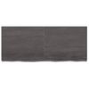 Vidaxl Estante Pared Madera Roble Tratada Marrón Oscuro 120x50x(2-6)cm