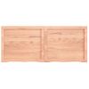 Vidaxl Estante Pared Madera Roble Tratada Marrón Claro 120x50x(2-4) Cm