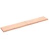 Vidaxl Estante De Pared Madera Maciza Roble Sin Tratar 200x30x(2-6) Cm Marrón