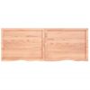 Vidaxl Estante Pared Madera Roble Tratada Marrón Claro 160x60x(2-4) Cm