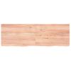 Vidaxl Estante Pared Madera Roble Tratada Marrón Claro 180x60x(2-6) Cm