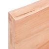 Vidaxl Estante Pared Madera Roble Tratada Marrón Claro 180x60x(2-6) Cm