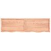 Vidaxl Estante Pared Madera Roble Tratada Marrón Claro 180x50x(2-6) Cm