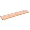 Vidaxl Estante Pared Madera Roble Tratada Marrón Claro 140x30x(2-4) Cm