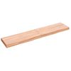 Vidaxl Estante Pared Madera Roble Tratada Marrón Claro 140x30x(2-6) Cm