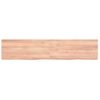 Vidaxl Estante Pared Madera Roble Tratada Marrón Claro 140x30x(2-6) Cm